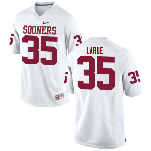 Men Oklahoma Sooners #35 Ronnie LaRue College Football Jerseys Game-White - Click Image to Close
